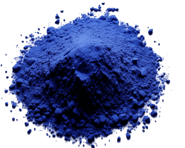 Copper Tripeptide-1 blue powder, enhances hair strength and follicle health, comparable to minoxidil.